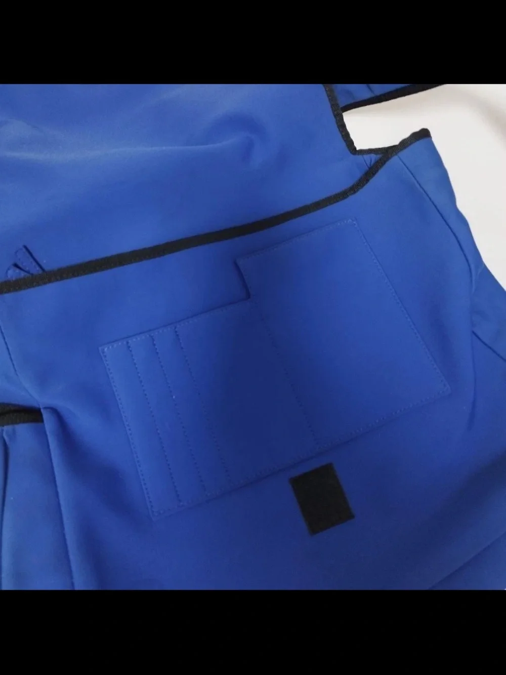 Miu Miu Cobalt Blue Messenger Bag with Black Trim
